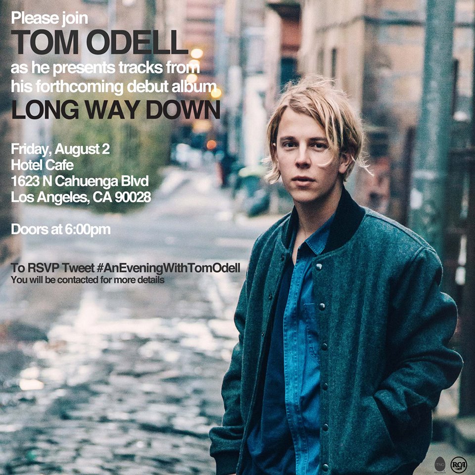 FREE Tom Odell Show at Hotel Cafe