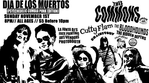Dia De Los Muertos Psych Cumbia Punk Flyer
