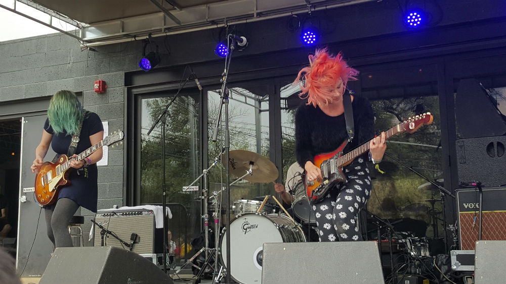 Bleached at Spin Magazine Party at Stubb's shot by Mark Ortega