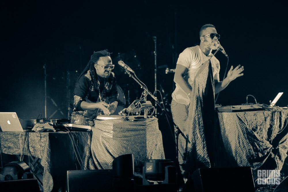 Shabazz Palaces opening for Radiohead at The Shrine Auditorium, Los Angeles