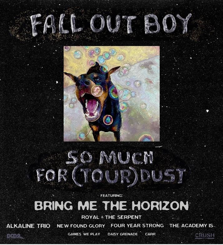fall out boy 2023 tour dates poster