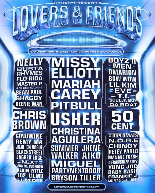 Lovers and Friends 2023 festival lineup poster