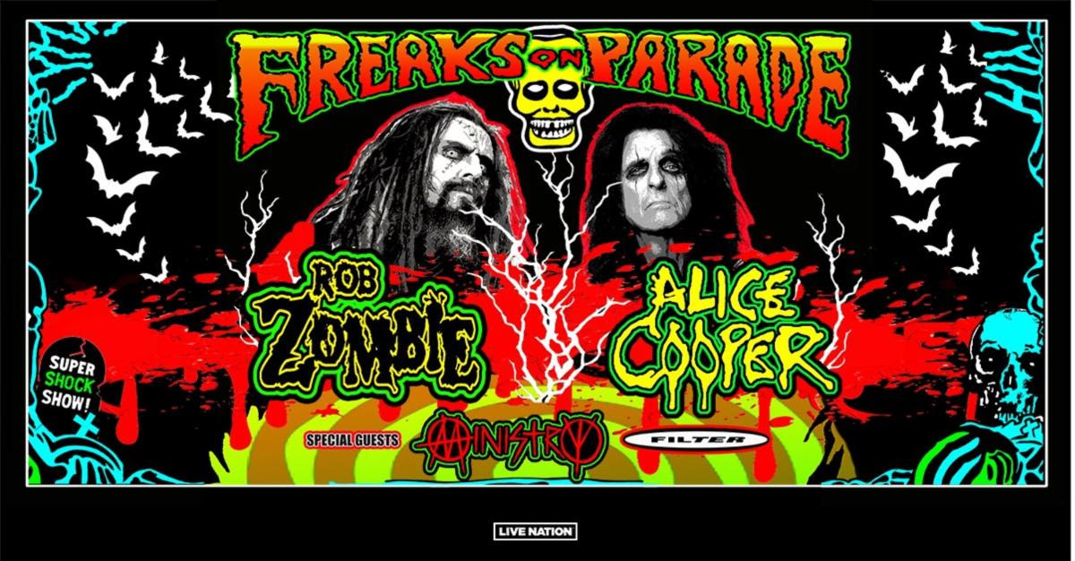Rob Zombie and Alice Cooper announce the 2023 Freaks on Parade Tour -- Get Presale Tickets