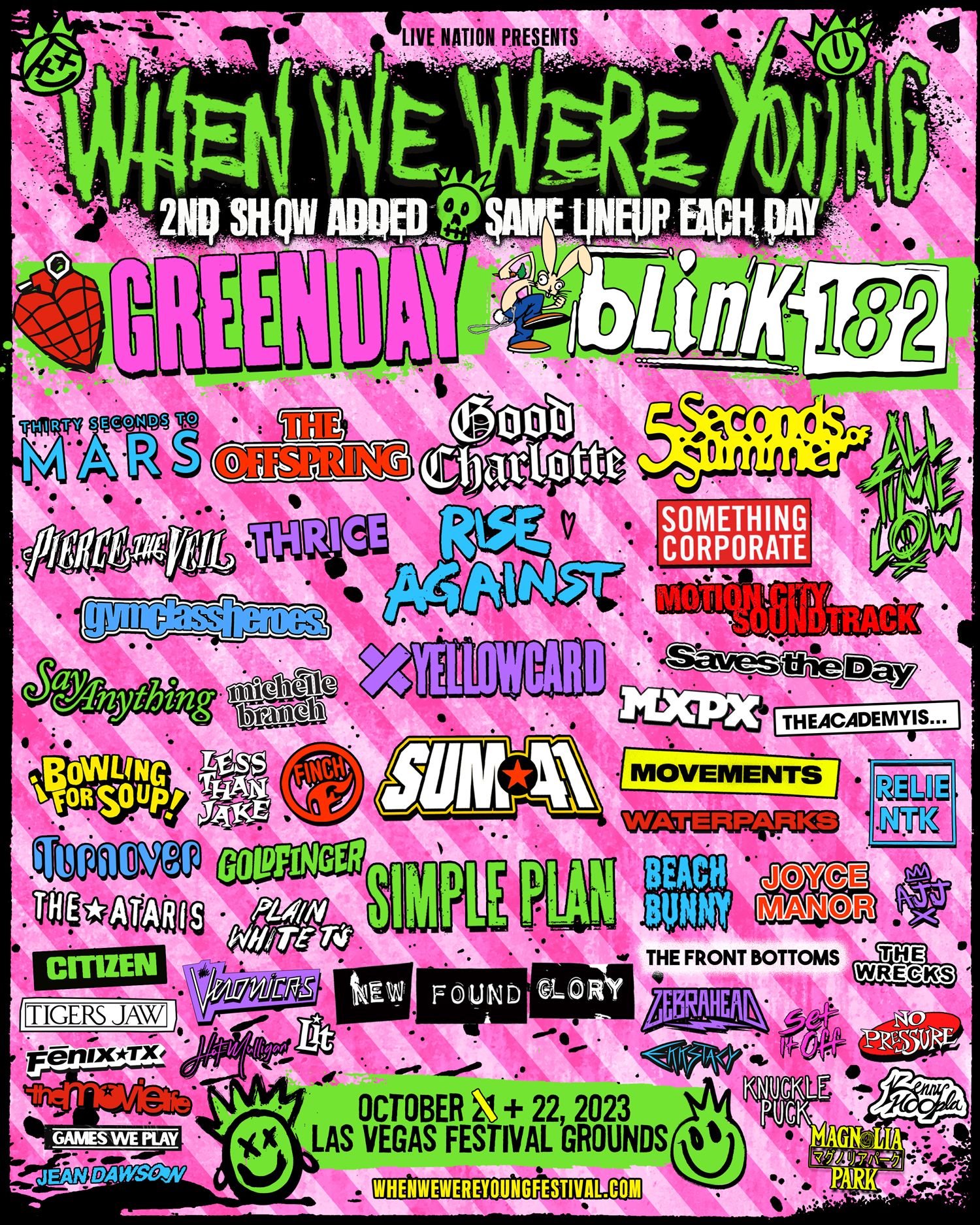 when we were young tour poster