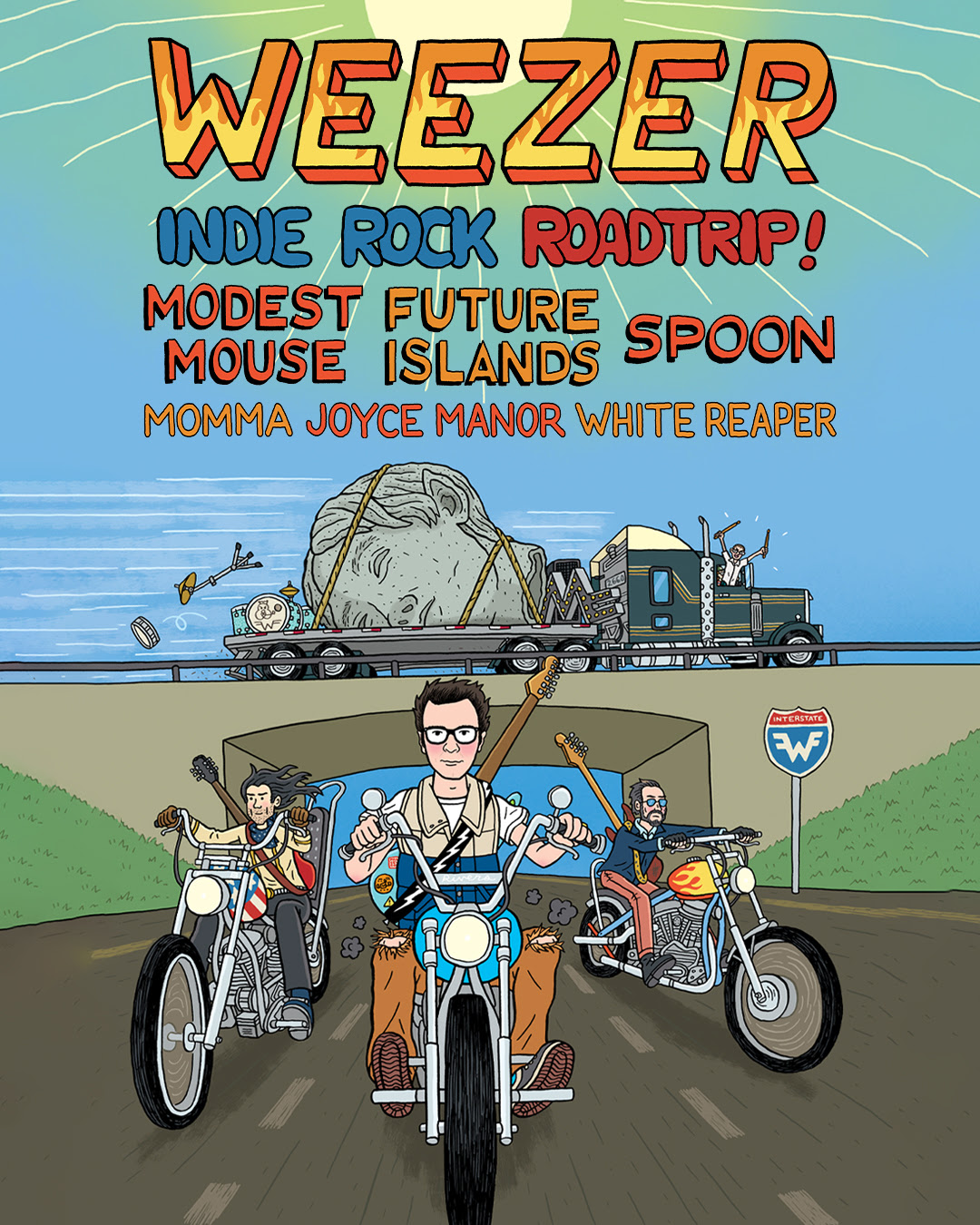 weezer indie road trip 2023