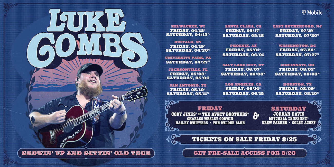 luke combs tour dates august