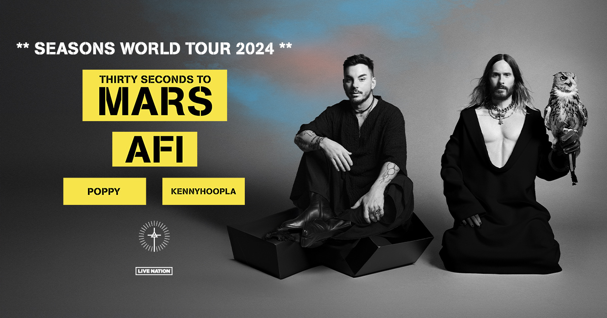 Thirty Seconds to Mars Reveal 2024 Tour Plans with AFI - Here's How To Get  Presale Tickets - Grimy Goods